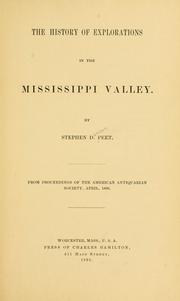 Cover of: The history of explorations in the Mississippi Valley