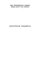 Cover of: European enamels