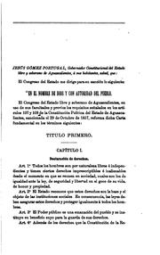 Cover of: Constituciones políticas de los estados de la República mexicana.