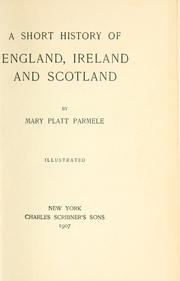 Cover of: A short history of England: Ireland, And Scotland