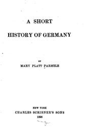 Cover of: A short history of Germany