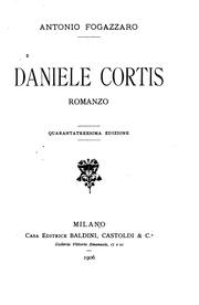 Cover of: Daniele Cortis: a novel
