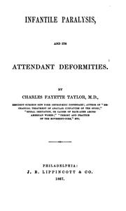 Cover of: Infantile paralysis, and its attendant deformities.
