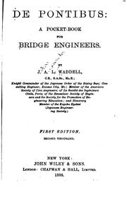 Cover of: De pontibus: a pocket-book for bridge engineers.