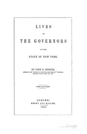 Cover of: Lives of the governors of the state of New York.