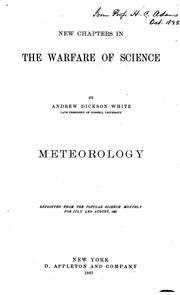 Cover of: New chapters in the warfare of science