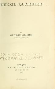 Cover of: Denzil Quarrier by George Gissing