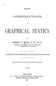 Cover of: New constructions in graphical statics.