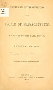 Proceedings of the convention of the people of Massachusetts by Peoples Party (Mass.)