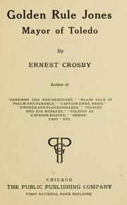 Cover of: Golden Rule Jones by Ernest Howard Crosby