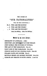 Cover of: Our nationalities ...