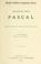 Cover of: Selections from Pascal