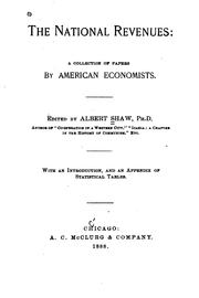 Cover of: national revenues: a collection of papers by American economists.