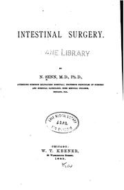 Cover of: Intestinal surgery. by Senn, Nicholas