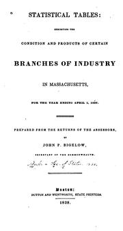 Cover of: Statistical tables by Massachusetts. Office of the Secretary of State.