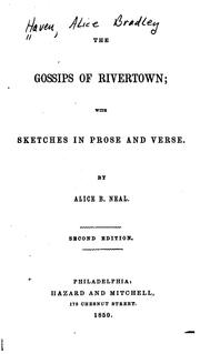 Cover of: The gossips of Rivertown by Alice B. Haven