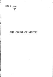 Cover of: Count of Nideck: adapted from the French of Erckmann: Chatrian