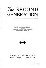 Cover of: The second generation by David Graham Phillips