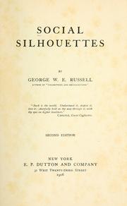 Cover of: Social silhouettes