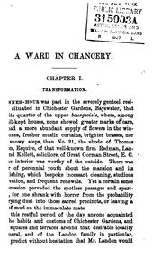 Cover of: A ward in chancery: a novel