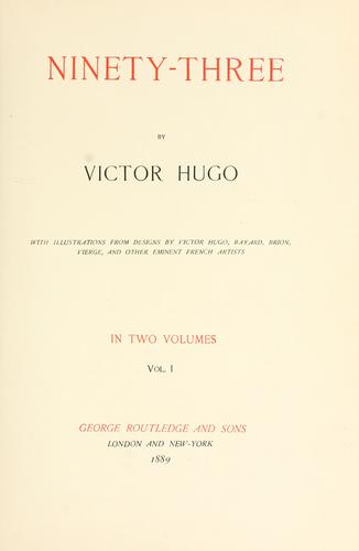 Ninety-three by Victor Hugo