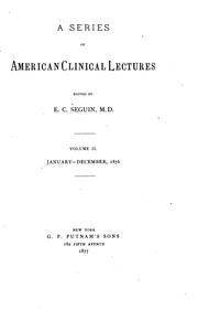 Cover of: A series of American clinical lectures