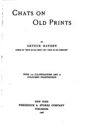 Cover of: Chats on old prints