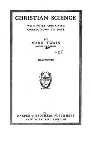 Cover of: Christian science by Mark Twain