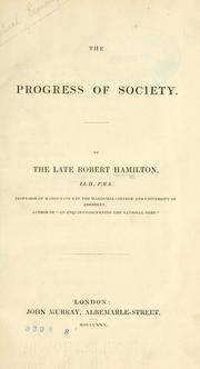 Cover of: The progress of society.