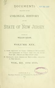 Cover of: Some account of American newspapers by Nelson, William