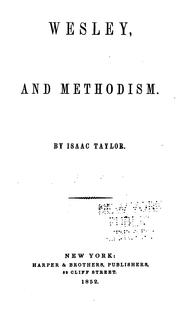 Cover of: Wesley, and Methodism