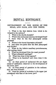 Cover of: A series of questions pertaining to the curriculum of the dental student