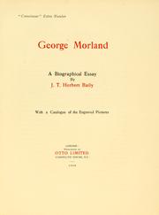 Cover of: ... George Morland: a biographical essay