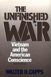 Cover of: The unfinished war by Walter H. Capps