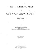 Cover of: The water-supply of the city of New York. 1658-1895.