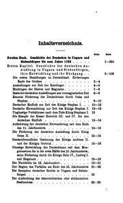 Cover of: Geschichte der Deutschen in den Karpathenländern