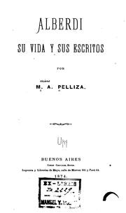 Cover of: Alberdi by Mariano A. Pelliza