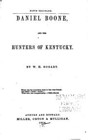 Cover of: Daniel Boone and the hunters of Kentucky