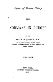Cover of: The Normans in Europe