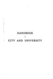 Cover of: Handbook to city and University.
