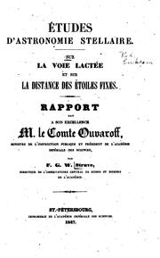 Cover of: Études d'astronomie stellaire