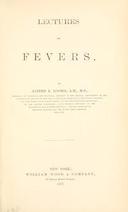 Cover of: Lectures on fevers.
