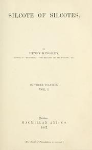 Cover of: Silcote of Silcotes. by Henry Kingsley