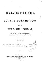 Cover of: The quadrature of the circle by William Alexander Myers