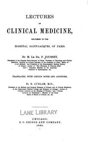 Lectures on clinical medicine by Pierre Jousset