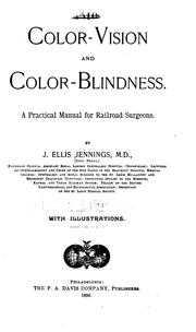 Cover of: Color-vision and color-blindness. by John Ellis Jennings