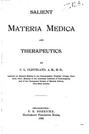 Salient materia medica and therapeutics by Charles Luther Cleveland