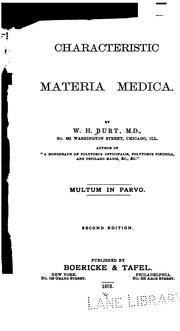 Characteristic Materia Medica by William H. Burt