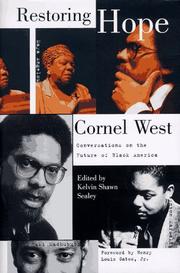 Cover of: Restoring hope by Cornel West