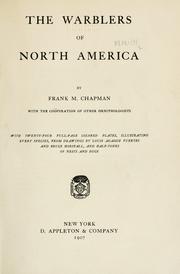 Cover of: The warblers of North America by Frank Michler Chapman